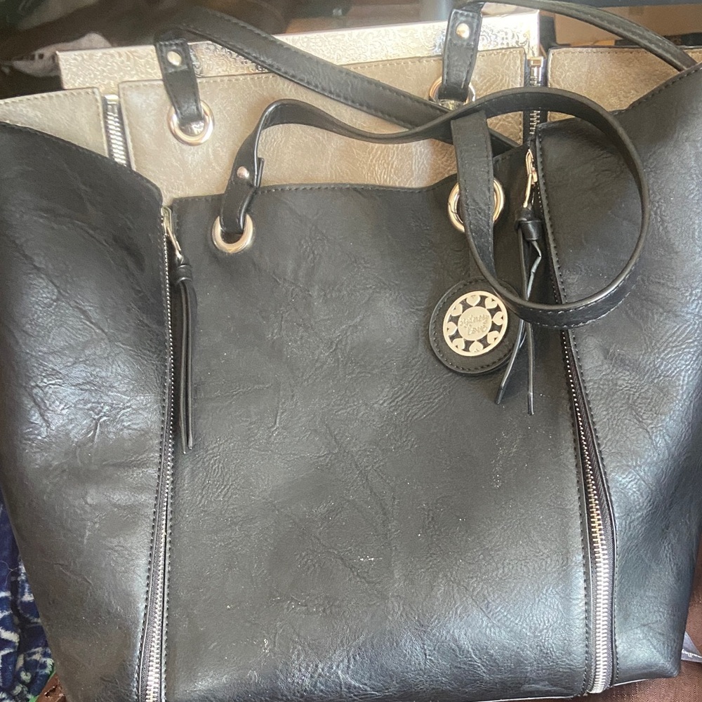 Black and Gold Tote Bag